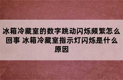 冰箱冷藏室的数字跳动闪烁频繁怎么回事 冰箱冷藏室指示灯闪烁是什么原因